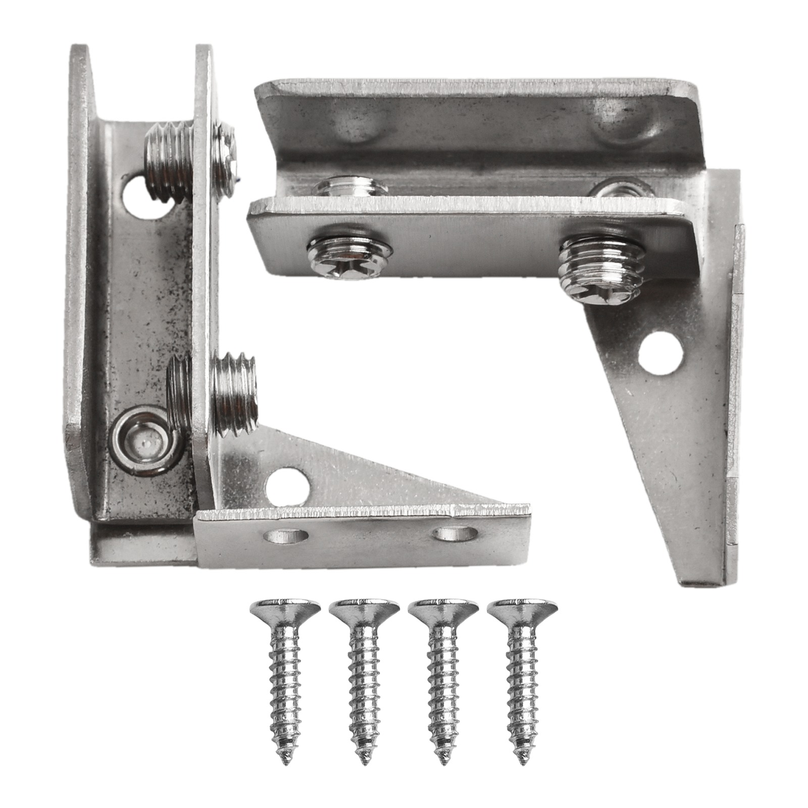Furniture Hardware Display - 2 adet gözeneksiz cam kapı menteşesi