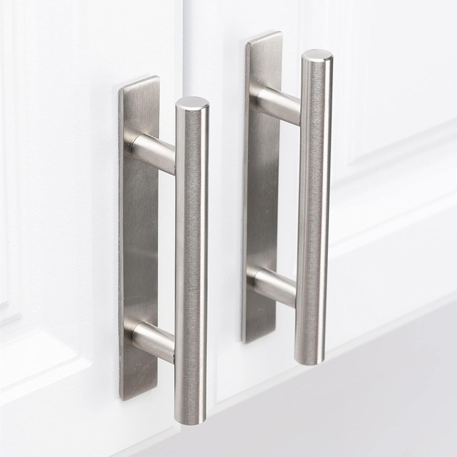 Furniture Rotating Hardware - 1 adet Siyah gümüş yapışkanlı sap