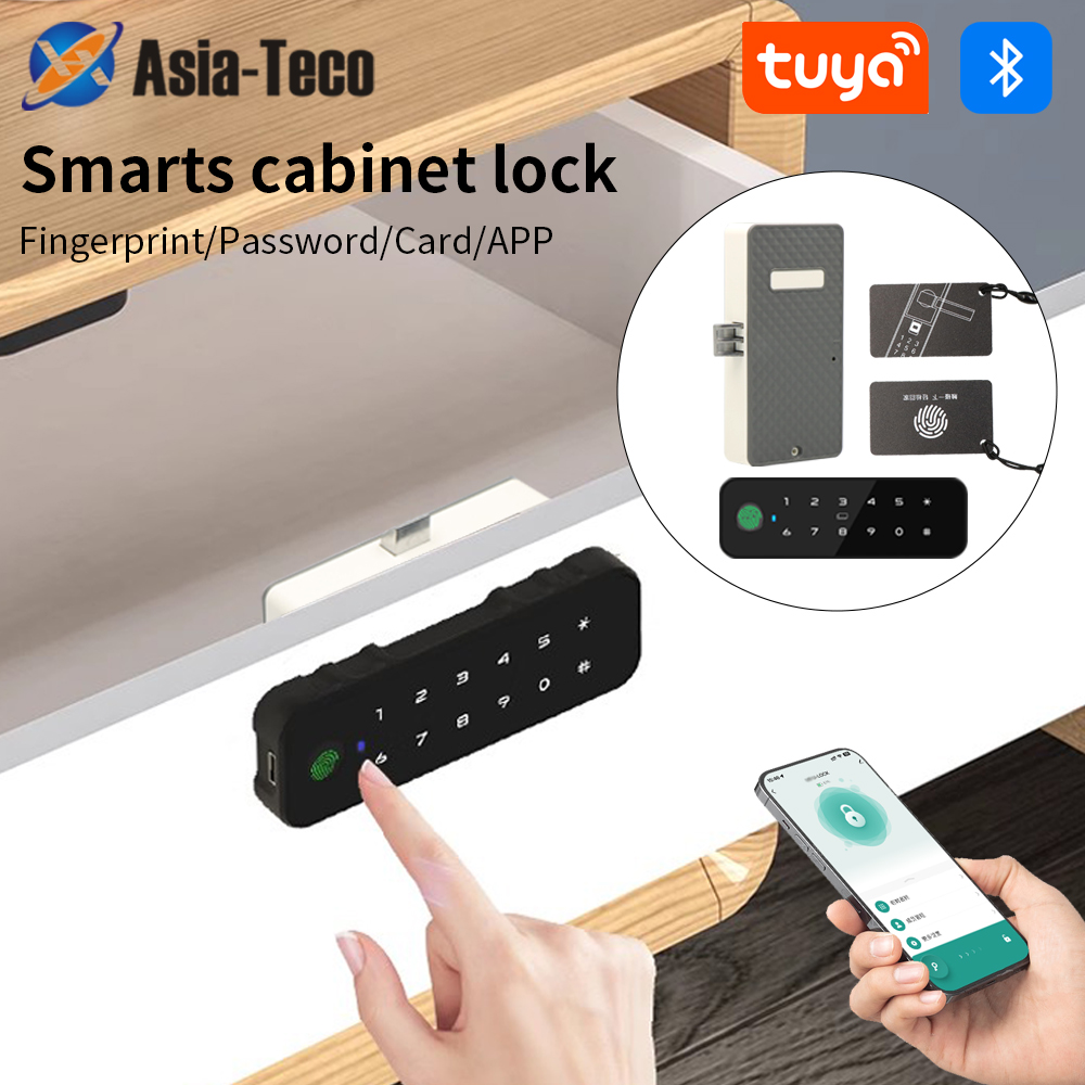 Furniture Hardware Products - Tuya Bluetooth Akıllı Ahşap Dolap Parmak
