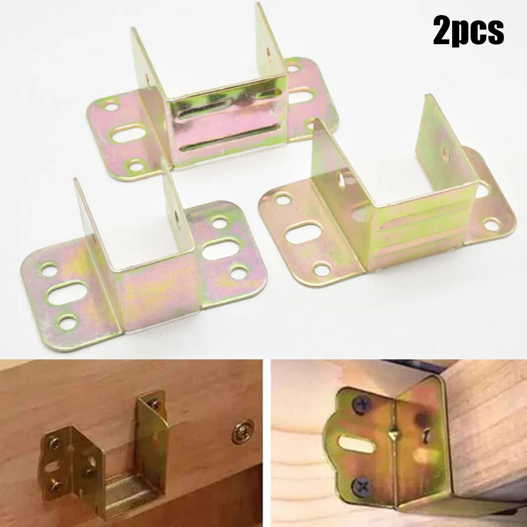 Furniture Hardware Hinges - 2 adet U Şekilli Metal Yatak