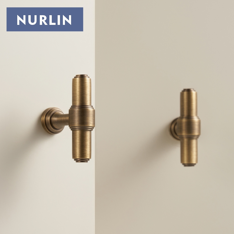 Furniture Joint Hardware - Nurlin Prinç Fransız Retro Antik Bronz