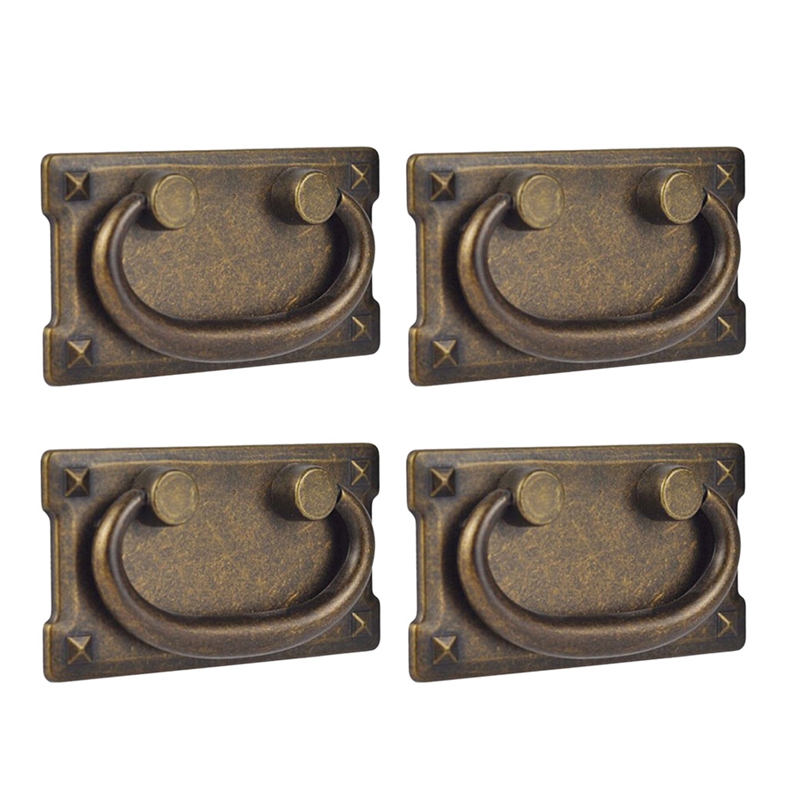 Furniture Hardware Products - 4 adet Vintage antik bronz yüzük