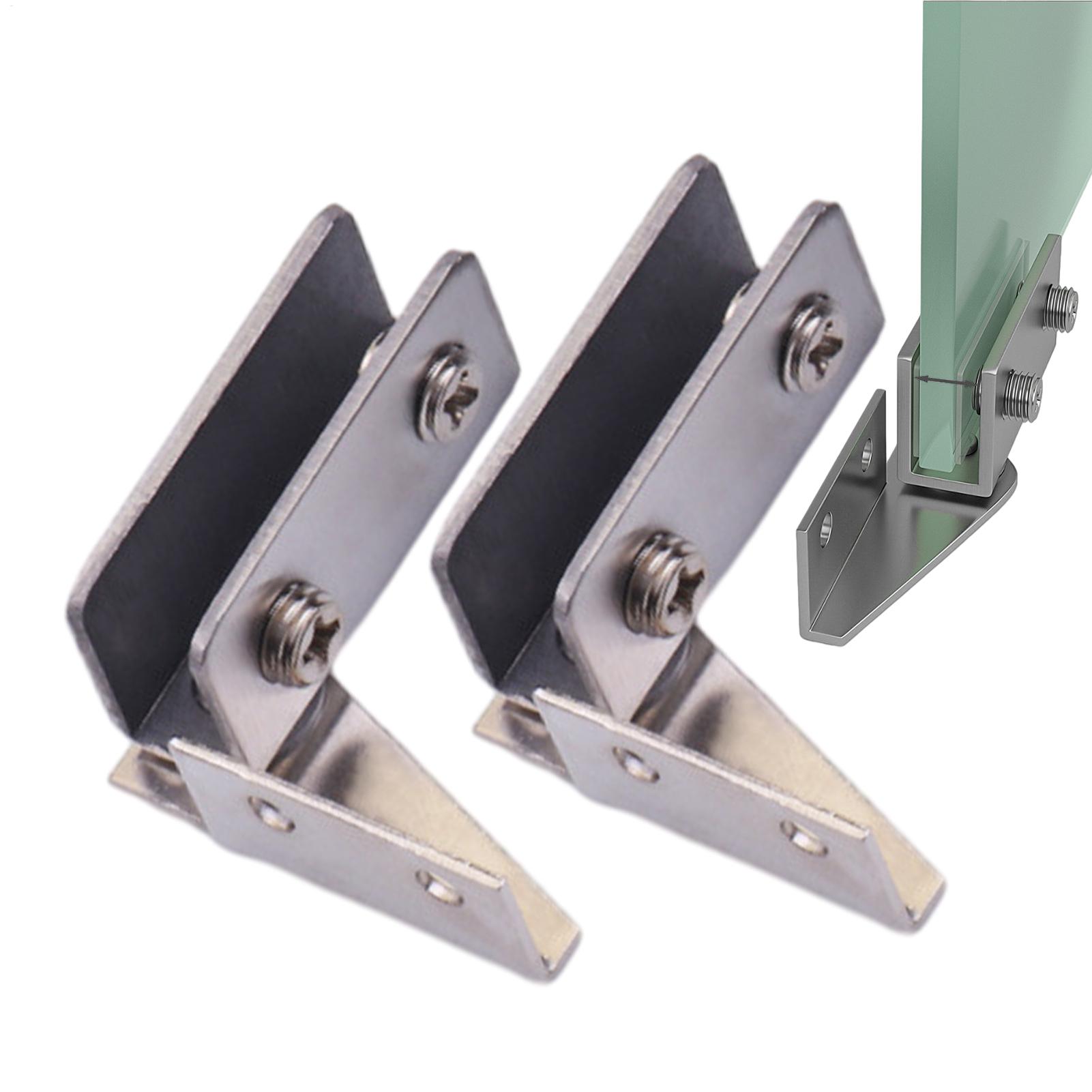 Furniture Rotating Hardware - 2 adet Deliksiz Cam Kapı Menteşeleri