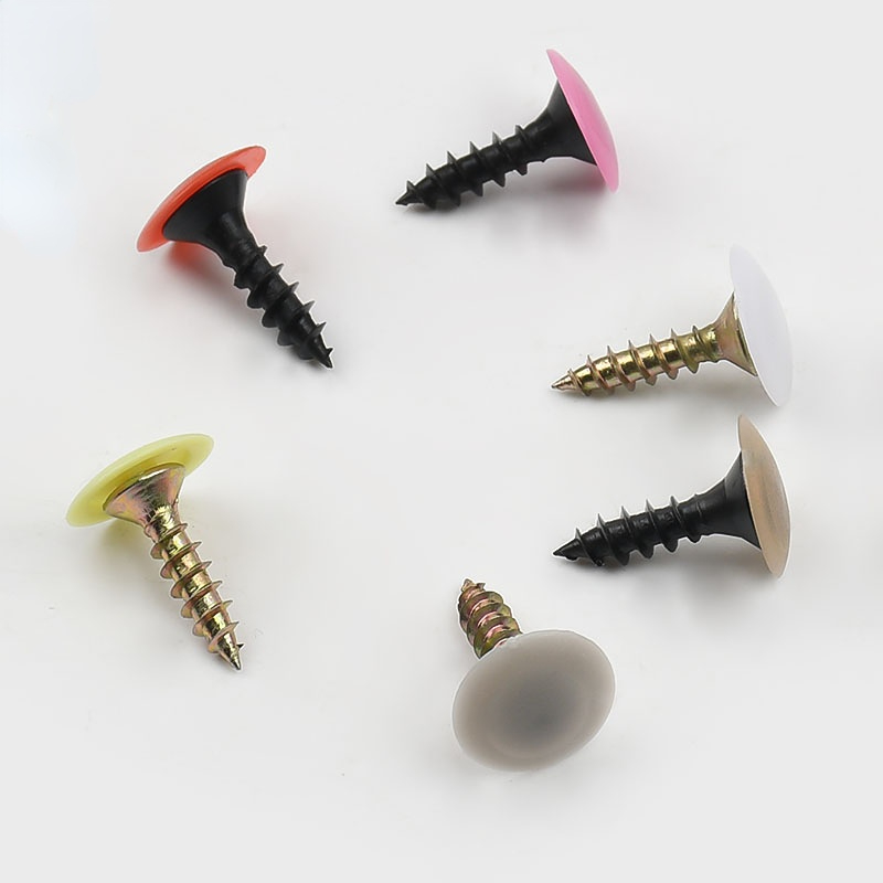 Furniture Hardware Screws - 100/500/1000 adet Plastik vidalı kapak Kapak