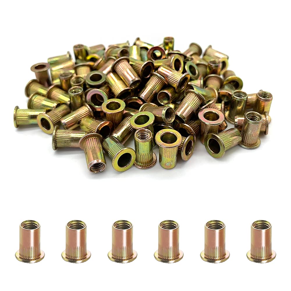 Furniture Hardware Threaded Inserts - 830 Adet Düz Kafa Perçin Somun
