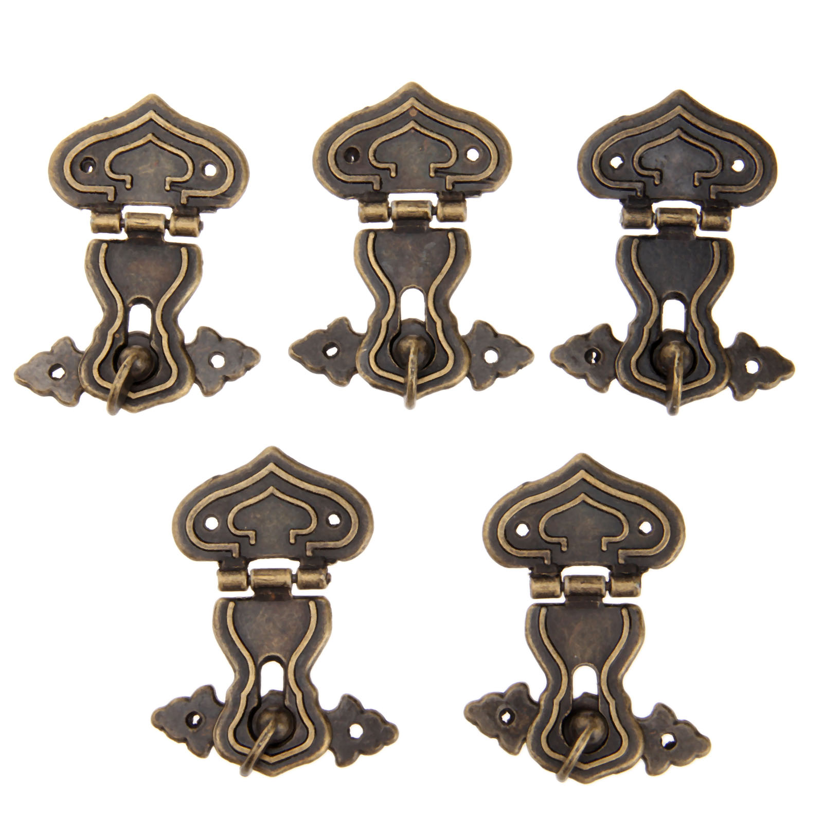 Furniture Hardware Screws - 5 adet 63x47mm antika Metal kilit