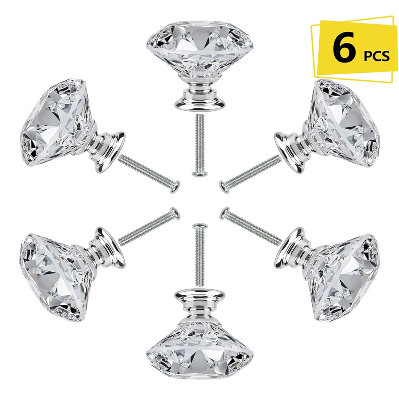 Furniture Joint Hardware - 6 adet dolap topuzu vidalı 30mm