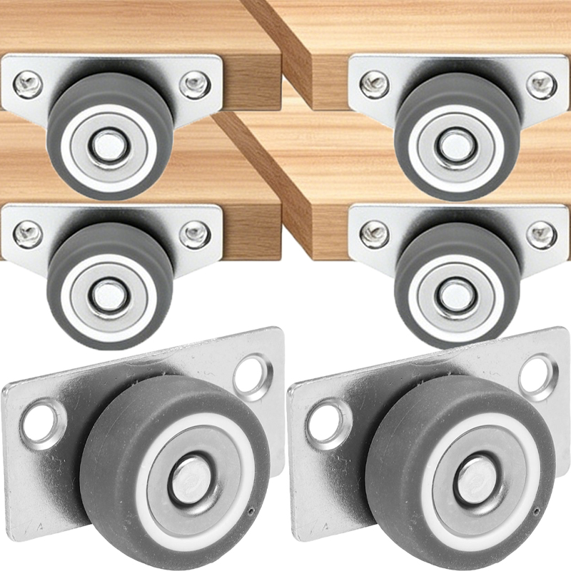 Furniture Hardware Lowes - 1-8 takım sessiz yan monte tekerlekler