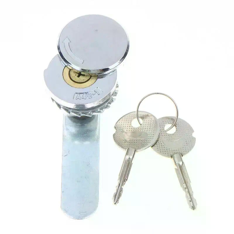 Furniture Hardware Cam Lock - 2 Anahtarlı Silindir Kam Kilidi 18.5mm/22mm,