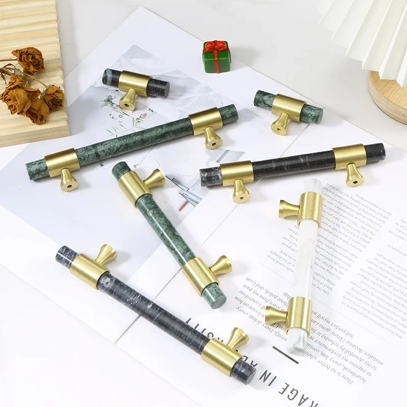 1 adet mermer pirinç kolu İska - Furniture And Hardware Supplies incelemesi ve fiyatı