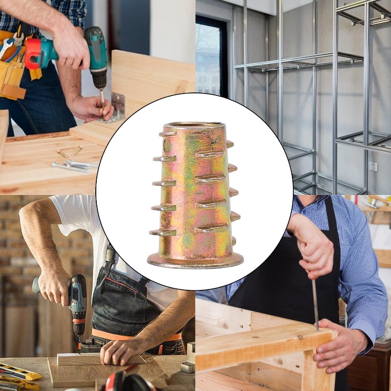 Karbon Çelik Dişli Ek Parçalar - Furniture Hardware Threaded Inserts incelemesi ve fiyatı