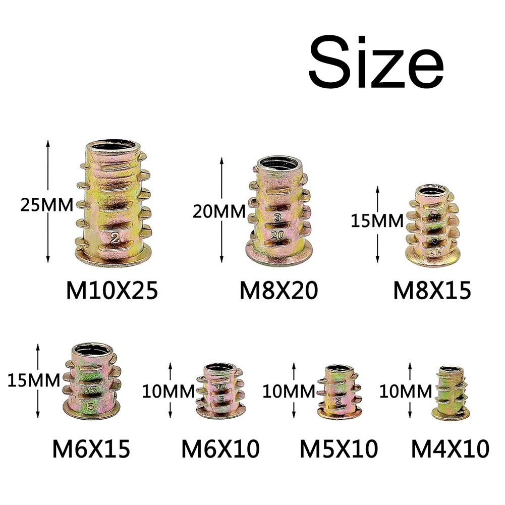 130 adet Metrik Dişli Ekleme S - Furniture Hardware Threaded Inserts incelemesi ve fiyatı