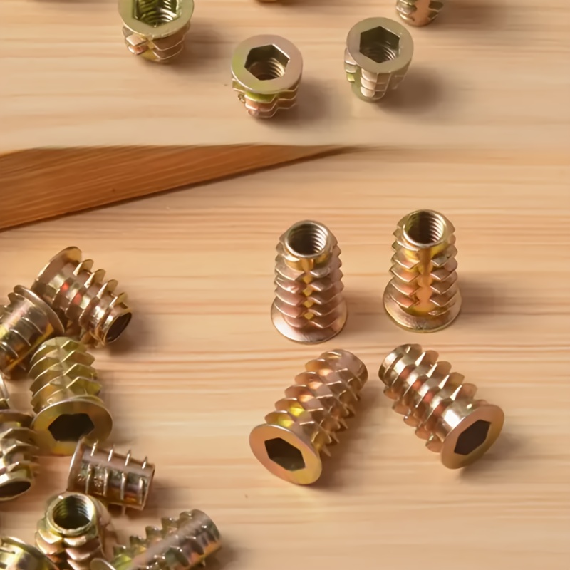 100 Adet Galvanizli Alaşım Diş - Furniture Hardware Threaded Inserts incelemesi ve fiyatı