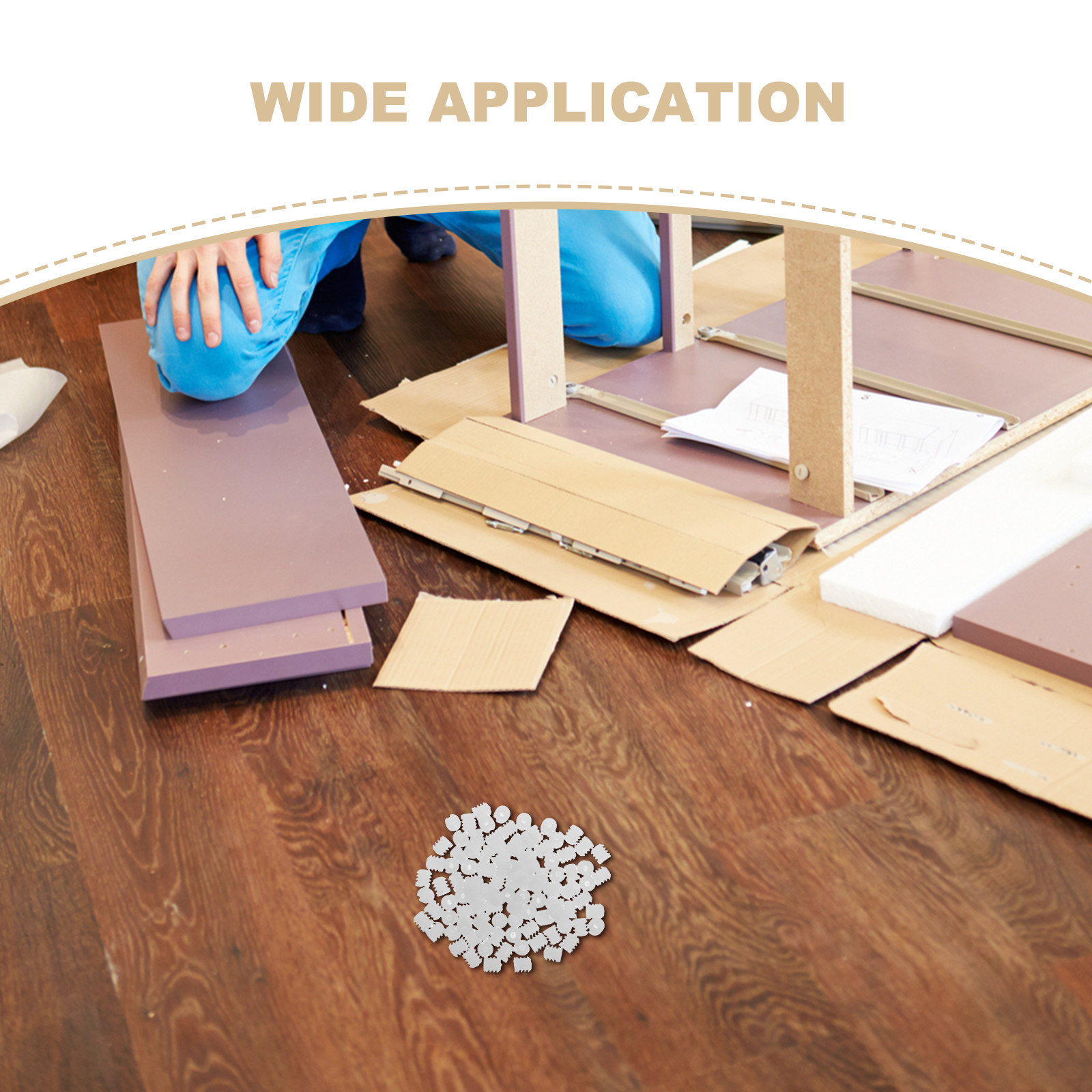 100 Adet Naylon Mobilya Bağlan - Furniture Hardware Threaded Inserts incelemesi ve fiyatı